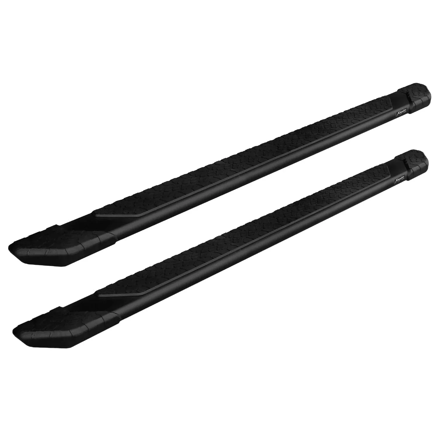 Raptor Series Running Boards Steps 5In Treadsteps Black Aluminum For Classic Body Crew Cab 09-24 Dodge Ram 1500 10-24 Ram 2500/3500