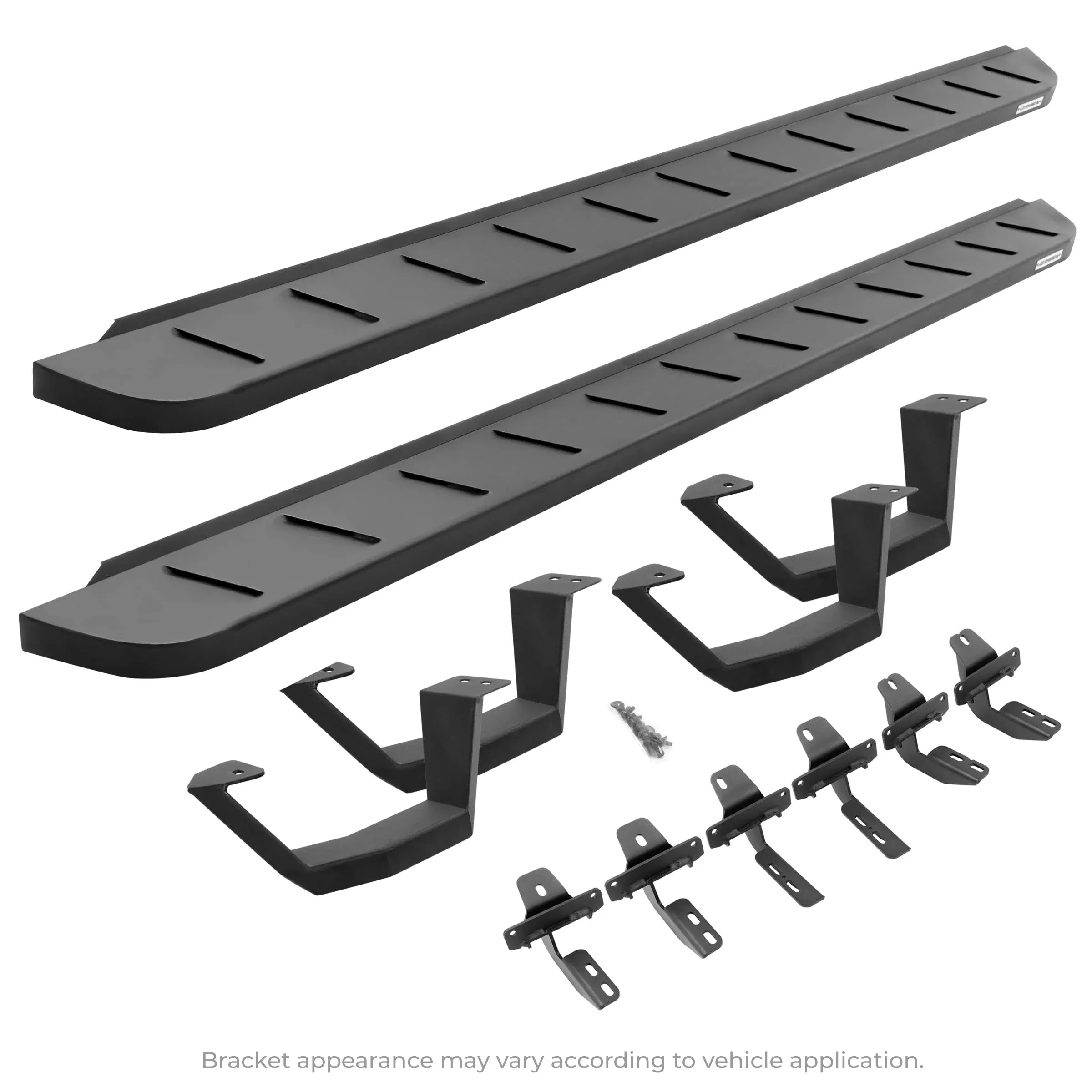 Rb10 Running Boards – Complete Kit: Rb10 Running Board + Brackets + 2 Pair Rb10 Drop Steps
