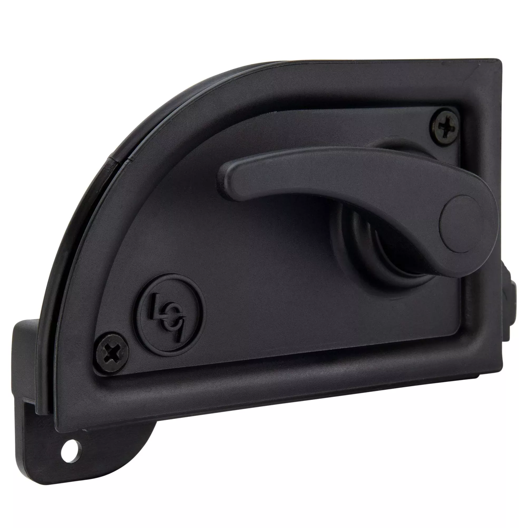 RecPro RV Screen Door Latch – Black Right-Hand Camper Exterior Door Accessory