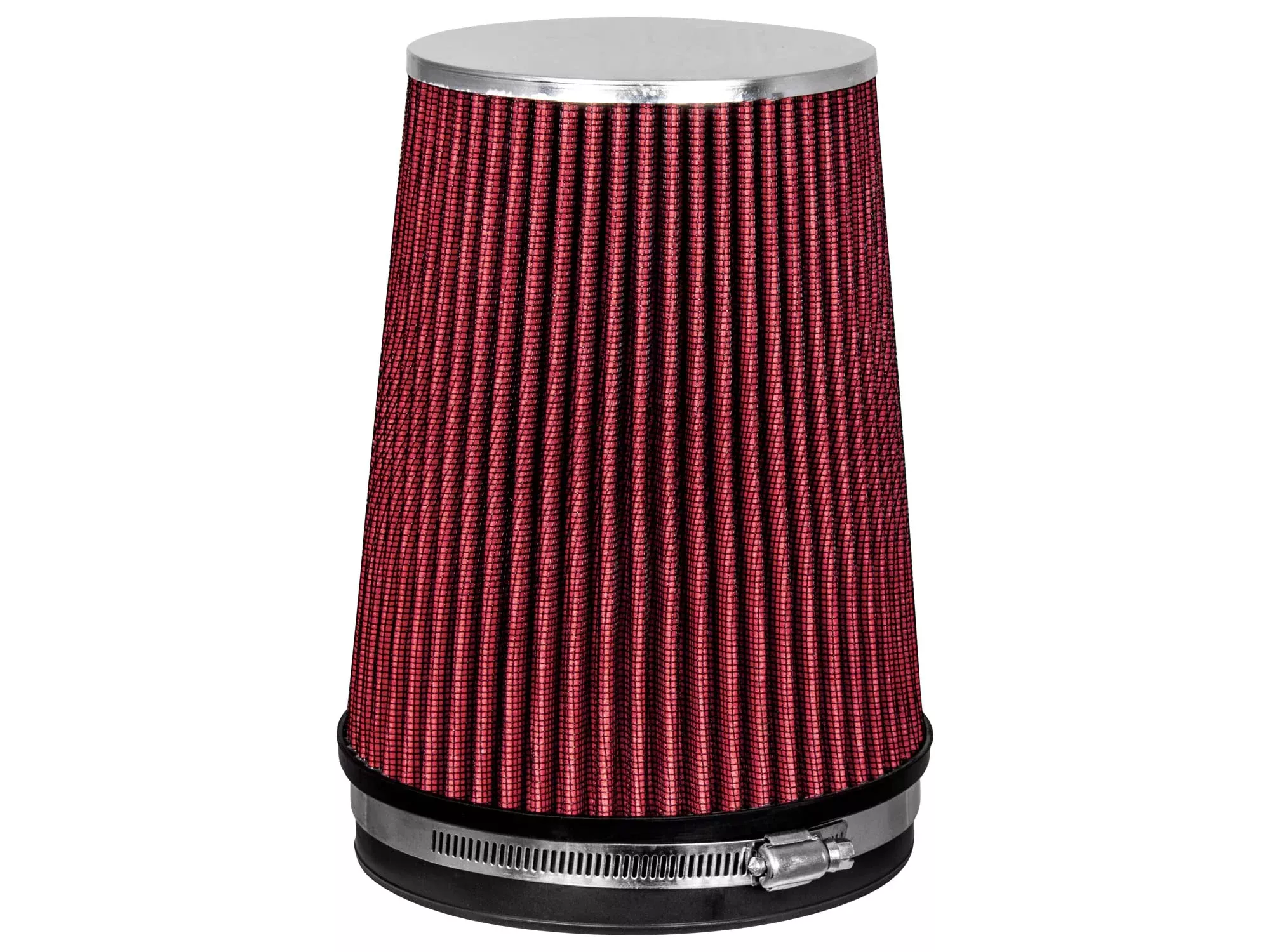 Red 6 152 Mm Inlet Truck Cold Air Intake Cone Replacement Performance Washable Clamp-On Dry Air Filter (8 Tall)