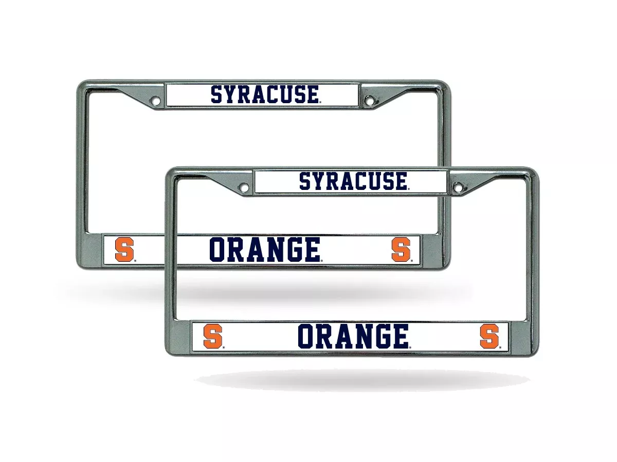 Rico Syracuse Orange (Orangemen) Chrome License Plate Frames – Set Of 2