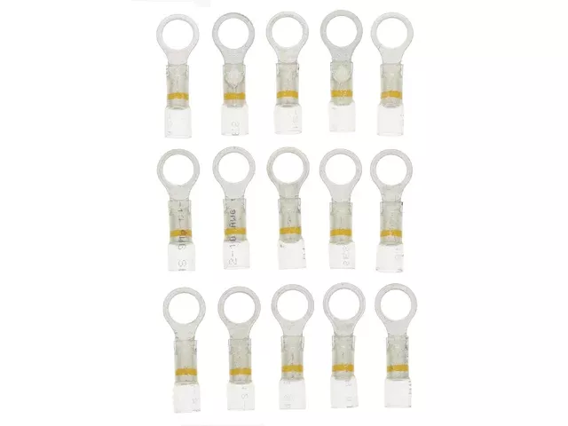 Ring Terminal – 12-10 Gauge (Yellow) (15 Pack) 22957