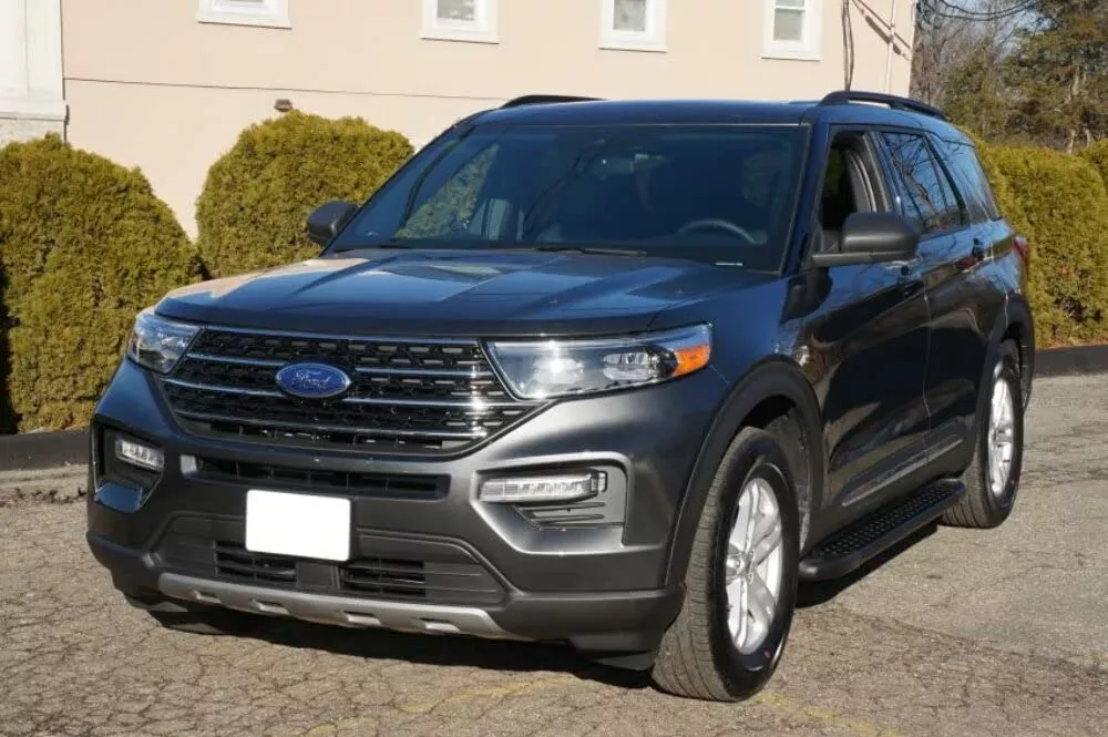 Romik RAL-B Running Boards for Ford Explorer (2020-Present) - Black Aluminum Side Steps, Model 62392419