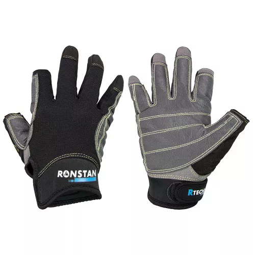 Ronstan Sticky Race Glove - 3-Finger - Black - XXL