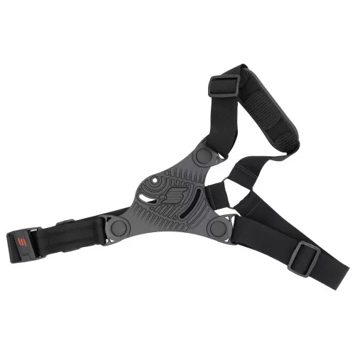 Safariland Chest Rig, Right Hand, Black, Multi Fit, Compatible with 3 Hole Pattern Holsters and Accessories, Nylon SAFCR-0-0-0-0-C9-411