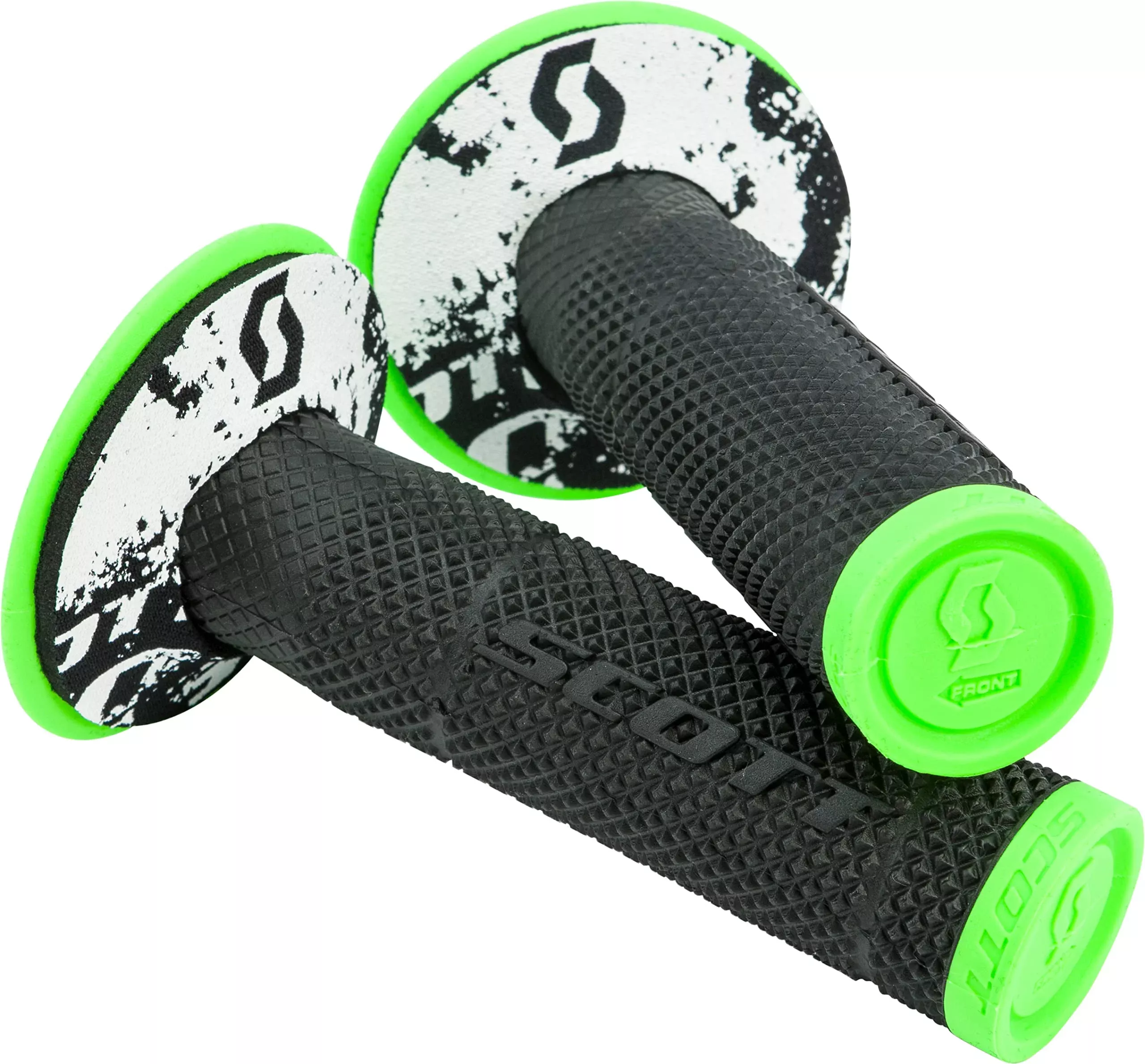 Scott Sx2 Tattoo 2 Off-Road Hand Grips – Neon Green/Black/One Size