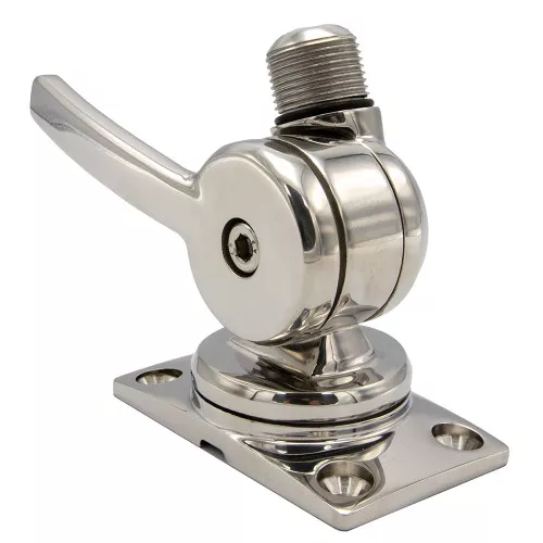 Shakespeare 6187 SleekCompact Stainless Steel Rotatable 4-Way Ratchet Mount