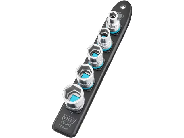 Socket Set – 1/2″ Drive 5-piece Hazet SmartRail System 900SR5