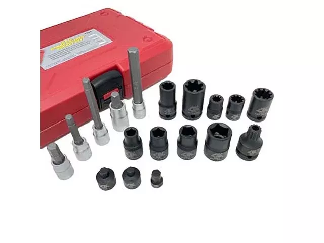 Socket Set – 18-piece Brake Caliper Socket Set 7394