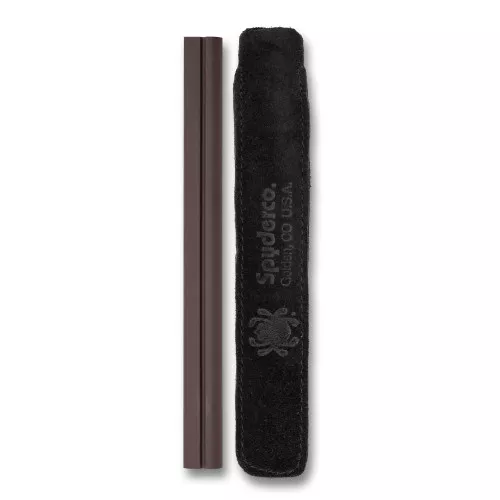 Spyderco Profile Stone Medium, Knife Sharpener, 8" Long, Ceramic Construction, Brown, Includes Pouch 701M