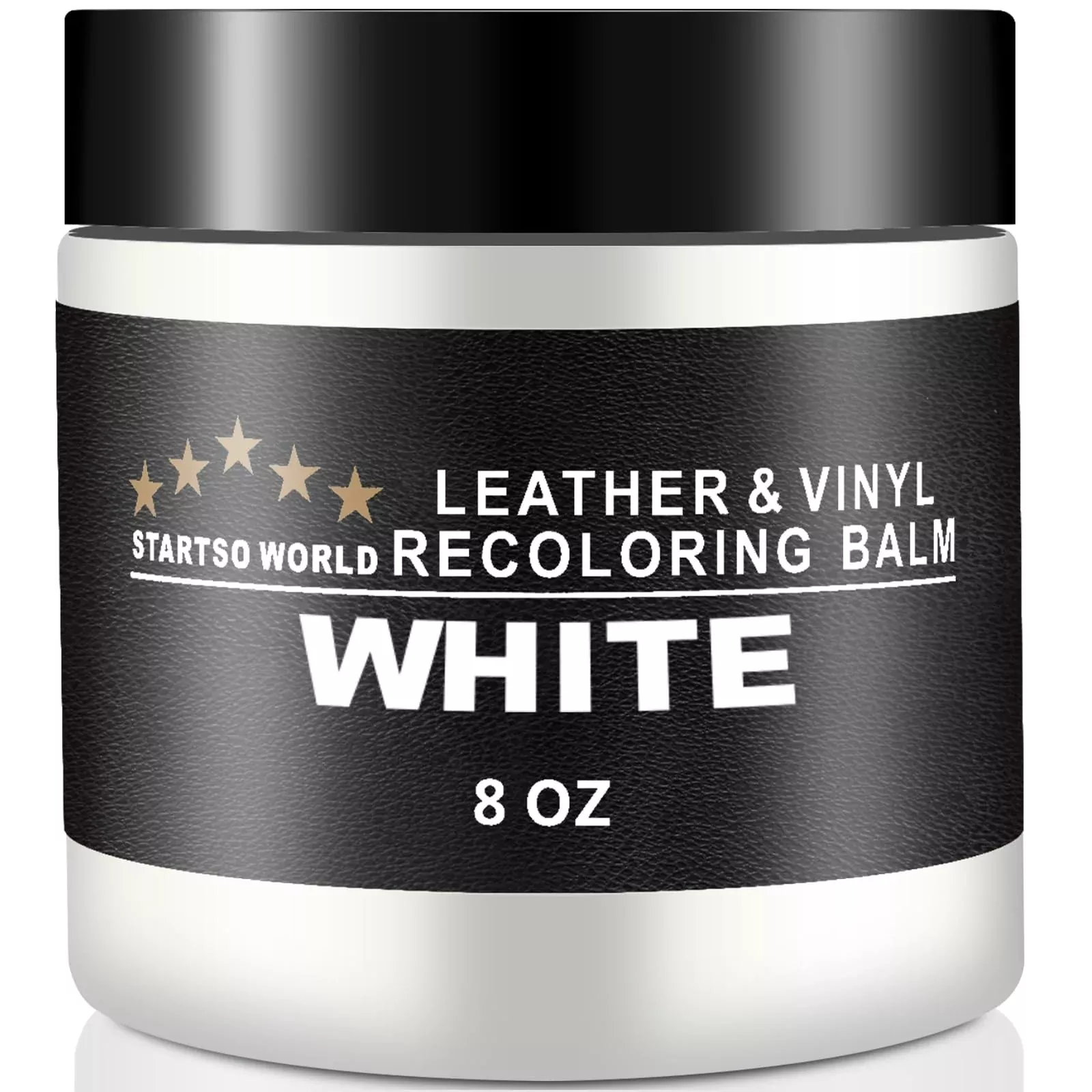Startso World Leather-Recoloring-Balm-Repair-Cream-Kit For Restoration White Couches, Sofa, Furniture Color Dye Restorer – 8Oz