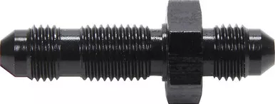 Straight Bulkhead -4 Black 10pk