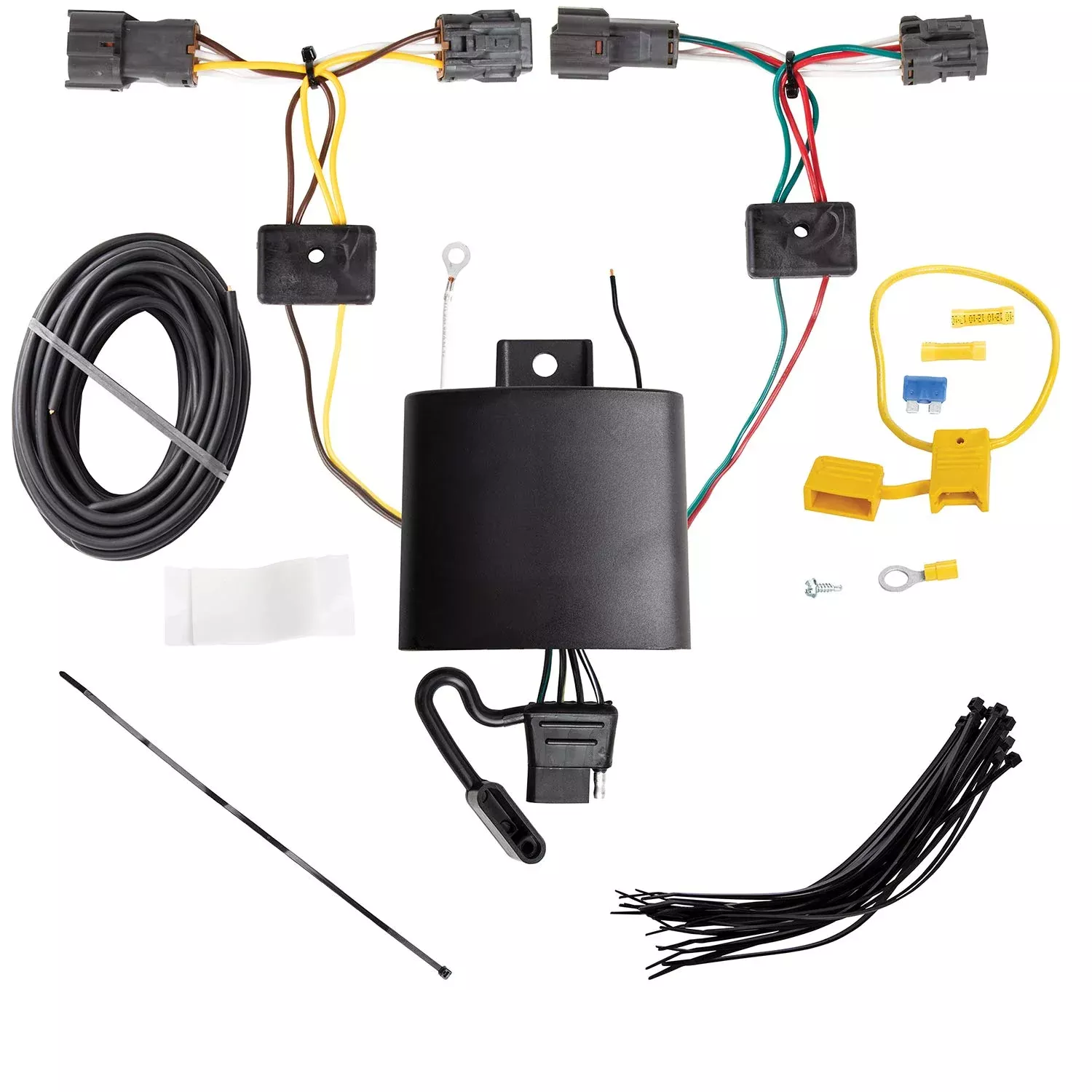 Tekonsha T-One T-Connector Harness, 4-Way Flat, Compatible With Select Hyundai Tucson