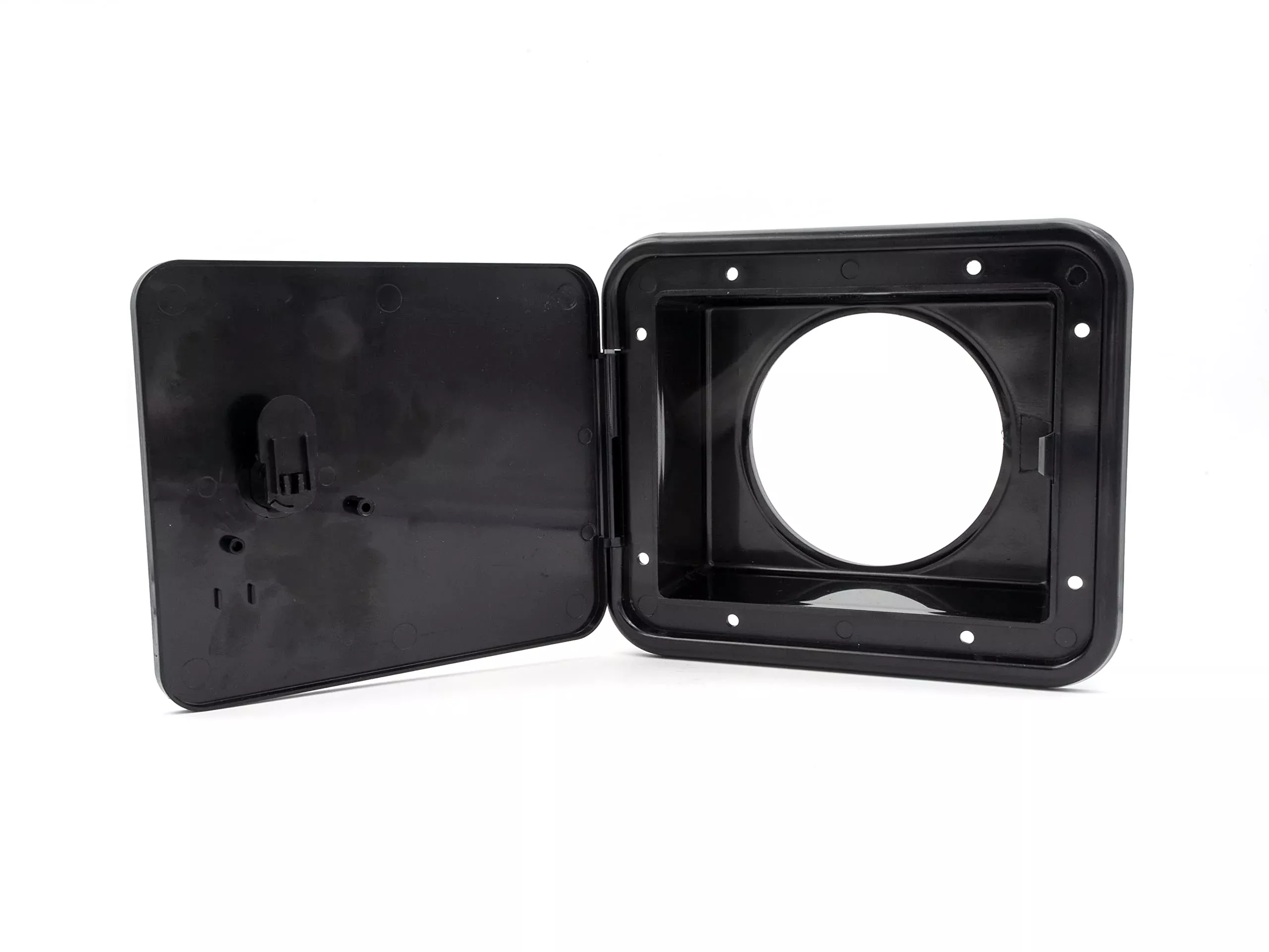 Thetford 94303 Storage/Sewer Hose Hatch With Thumb Latch – Black