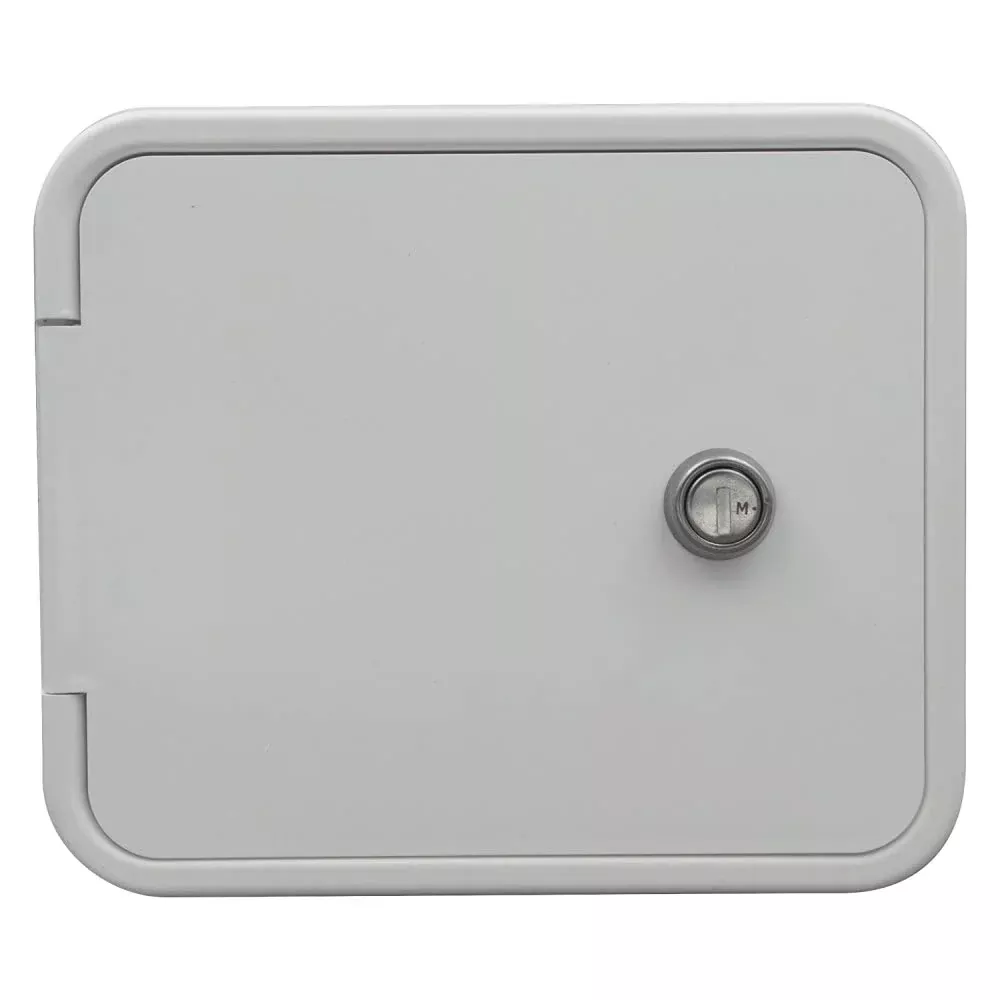 Thetford 94310 Multi-Purpose Hatch With Flat Back And Keyed Entry – Polar White
