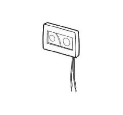 Thetford Double Button Wall Switch 36387