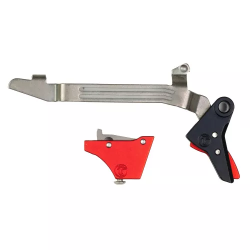 Timney Triggers Alpha Competition Trigger, Anodized Finish, Red, Fits Large Frame Gen 3 & Gen 4 - G20, G21, G29, G30, G40, G41 ALPHA GLOCK 3-4-LARGE-RED