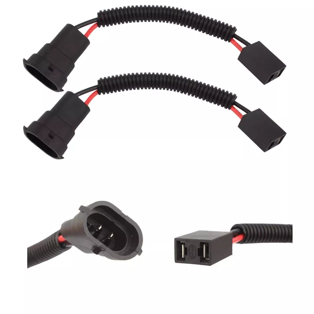 Tomall H11 To H7 Light Blub Retrofit Wiring Harness Connector Socket Adapter 12Cm(5Inch)