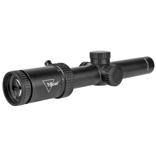 Trijicon Credo HX 1-6x24mm Second Focal Plane Riflescope with Red LED Dot, BDC Hunter Holds .223, 30mm Tube, Satin Black, Low Capped Adjusters CRHX624-C-2900020