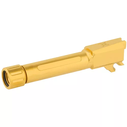True Precision Barrel, 9MM, Gold, Thread Protector, Threaded, Sig P365 TP-P365B-XTG
