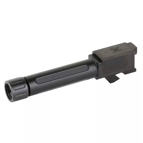 True Precision Threaded Barrel, 9MM, Fits Glock 26, Black Nitride Finish, Includes Thread Protector TP-G26B-XTBL