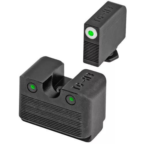 TRUGLO Tritium Pro Brite Site Day / Night Sight Set Fits Glock M.O.S., High, Front Sight Color Green W/ Orange Focus Lock Ring, Rear Sight Green, Glows In The Dark No Batteries Or Light Exposure Required TG-TG231G2MW