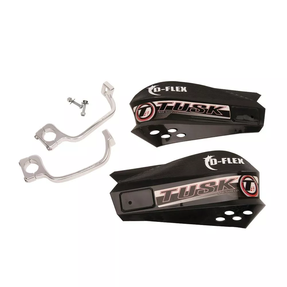 Tusk 1198140001 Mx D-Flex Atv Handguards Black