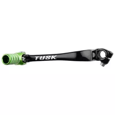 Tusk Folding Shift Lever Black/Green Tip For Kawasaki Klx110 2005-2020