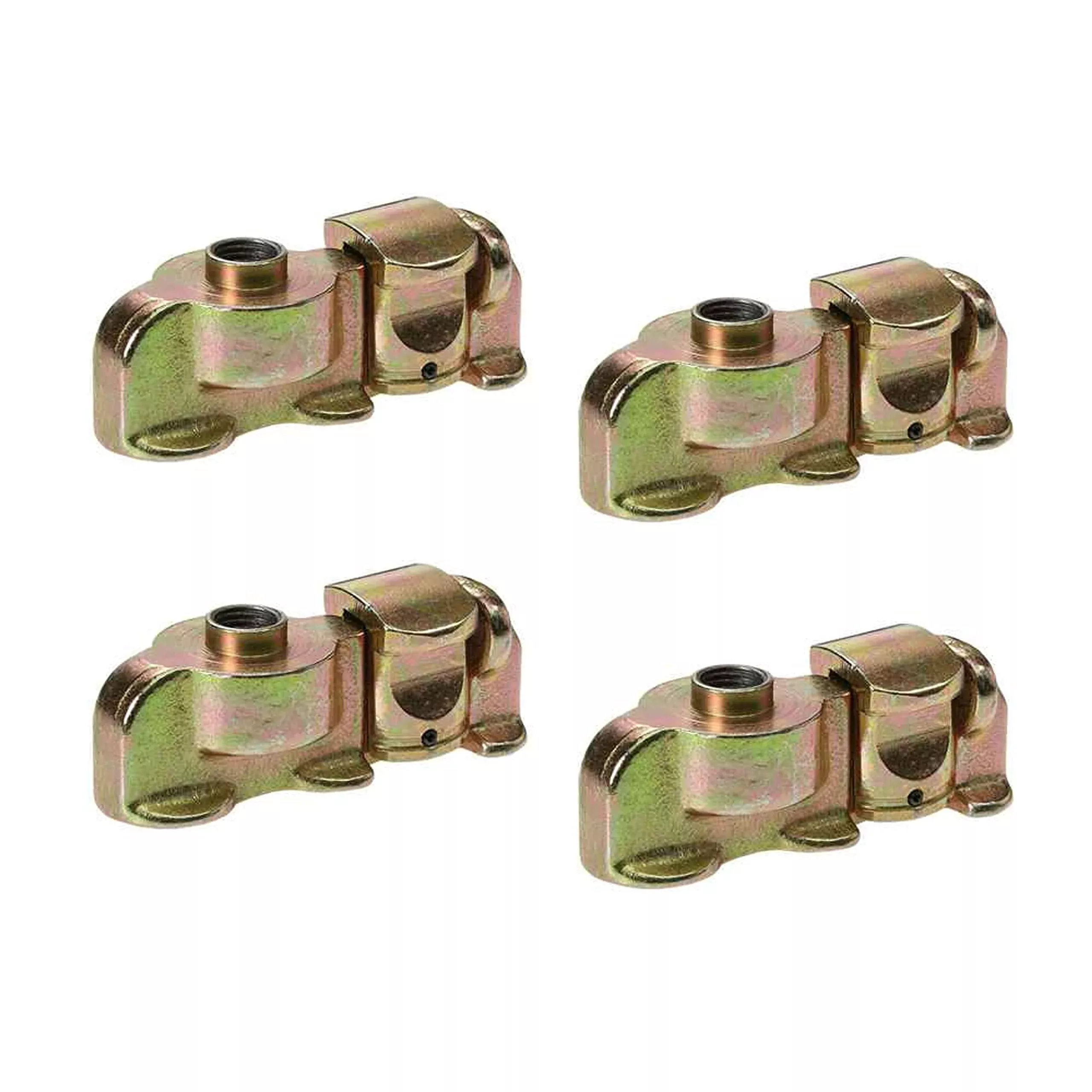 Us Cargo Control L Track Double Stud Fitting With Bolt Thread, Use With L Track Rails In Your Truck Or Trailer To Create Instant Tie-Down Anchor Points, Working Load Limit Of 1,333 Pounds, 4 Pack