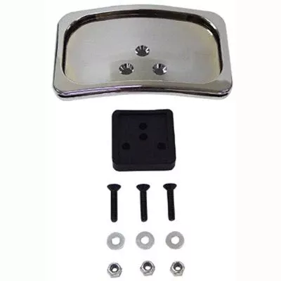 V-Factor Curved Style License Plate Mount With Backing Plate For Harley-Davidson