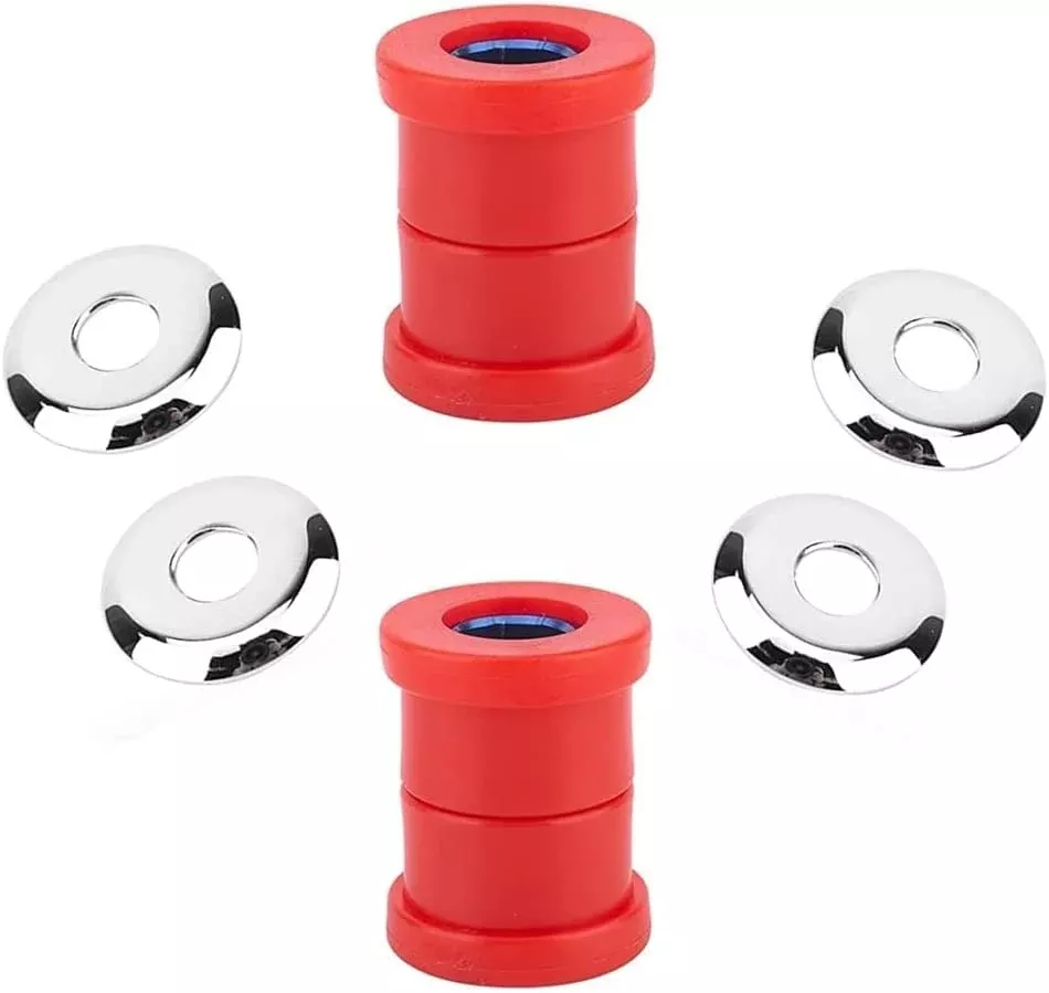 Vpzmt Polyurethane Handlebar Riser Bushings Damper Kit For Harley Davidson Big Twin Dyna 1973-2018, Sportster 1973-2003 (Style-Red)