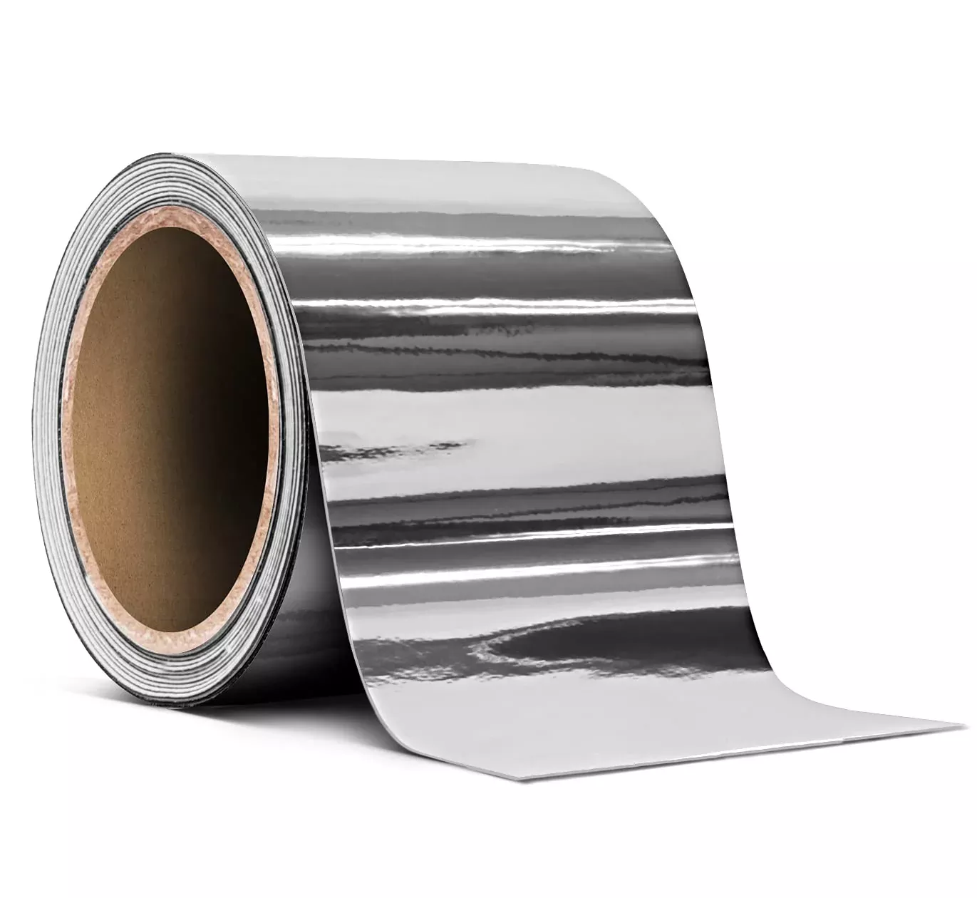VViViD Gloss Silver Chrome Vinyl Tape Roll – 3″ x 30ft, Air-Release, PVC Material