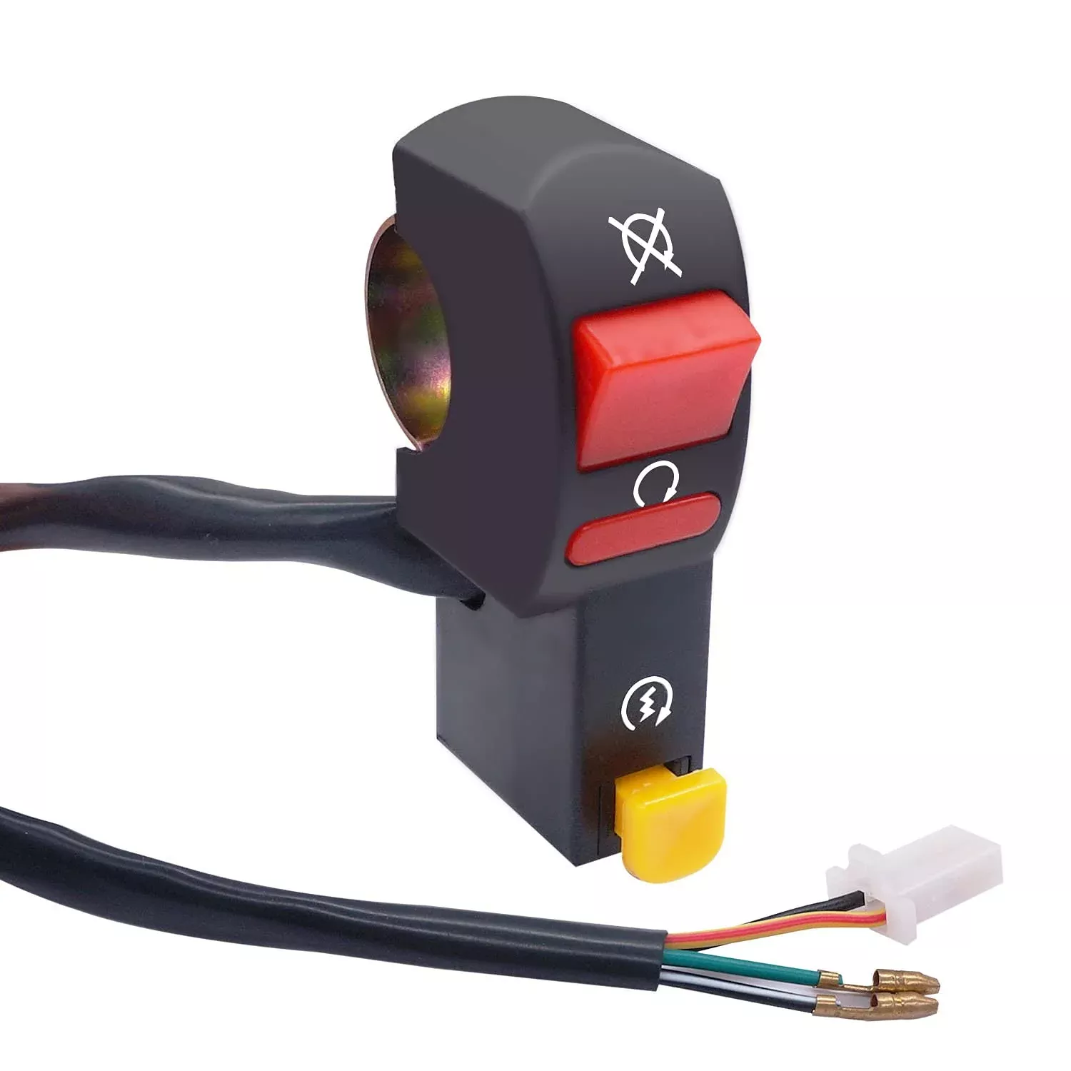 Weideer 12V Universal Handlebar Switch On/Off 7/8′ 22Mm Start/Kill Motorcycle Light Switch For Scooter Pit Dirt Bike K-F005