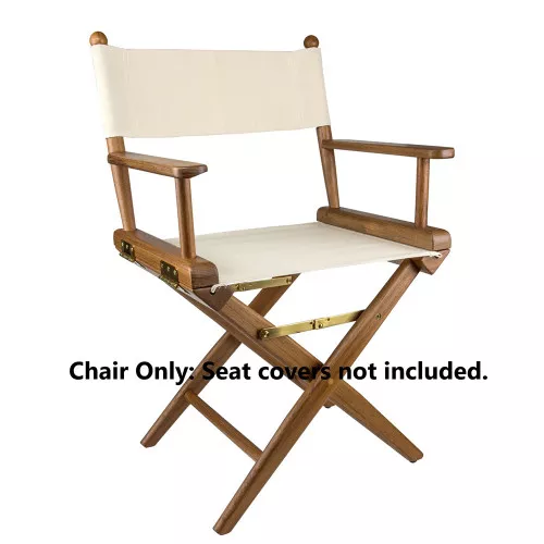 Whitecap Directors Chair w/o Seat Covers - Teak