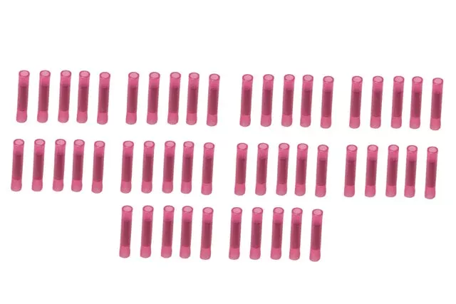 Wire Connector – Butt Connector, 22-18 Gauge (Red) (50 Pack) 5791