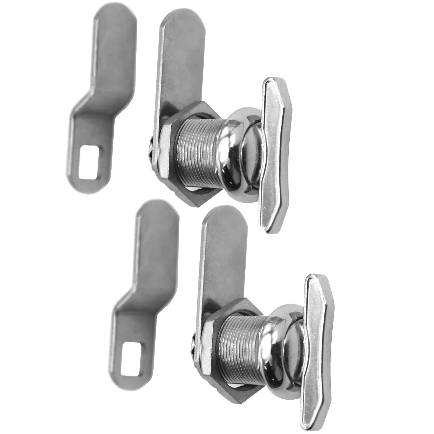 Wooch 5/8 Thumb Operated Offset Cam Lock, Rv Compartment Latch, Non-Locking Thumb Turn, For Rv Compartment Camper Storage Door (6 Pack)