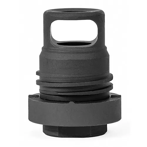 Yankee Hill Machine Co Mini QD Muzzle Brake, 9MM, 5/8″-24, Black, Includes Shim Kit YHM-3109-1MB-24A