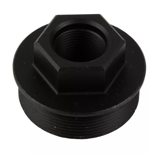 Yankee Hill Machine Co Sidewinder Direct Thread Adapter, 1/2″-28, Converts the Sidewinder, Cobra M2, and Cobra to Direct Thread, Black YHM-3251