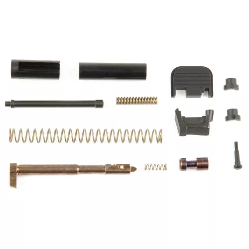 Zaffiri Precision UPK, Upper Parts Kit, Does not Include Guide Rod, Fits Glock 17/19/26/34 Gen 1-4, Includes Firing Pin and Spring, Firing Pin Spacer Sleeve, Firing Pin Channel Liner, Spring Cups, Safety Plunger and Spring, Extractor, Extractor Depr