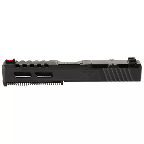 Zaffiri Precision ZPS.2, Optics Ready Complete Slide, RMR Footprint, Lightening Cuts, Black Barrel, HD Fiber Sights, Cerakote Finish, Armor Black, Fits Glock 19 Gen 3, Gen 3 Upper Parts Kit w/Polymer Recoil Spring Assembly, Includes Black Anodized O