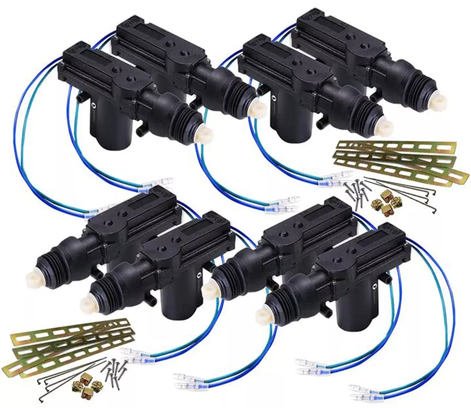 Zonetech Car Universal High Power Door Lock Actuator – Premium Quality Heavy Duty Durable High Power Door Lock Actuator (8-Pack)